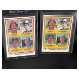 LOT OF 2 - 1978 MLB TOPPS DALE MURPHY 