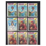 LOT OF 9 - 1977 MLB TOPPS BASEBALL STARS CARDS