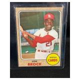 1968 TOPPS LOU BROCK MLB CARD