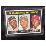 1967 TOPPS N. LEAGUE 1966 RBI LEADERS MLB CARD