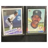 LOT OF 2 - DON MATTINGLY MLB BASEBALL CARDS