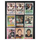 LOT OF 9 NFL BENGALS FOOTBALL STARS CARDS