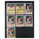 LOT OF 7 - 1982 MLB TOPPS NOLAN RYAN BASEBALL CARD