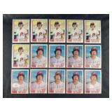 LOT OF 15 - 1982 MLB TOPPS STARS BASEBALL CARDS
