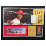2004 MLB DONRUSS TEAM COLORS GEORGE FOSTER AUTO-