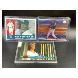 LOT OF 3 MISC MLB CARDS - KEN GRIFFEY, JR