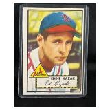1952 MLB TOPPS EDDIE KAZAK #165 CARD