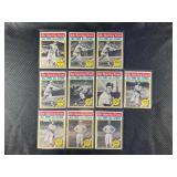 LOT OF 10 - 1976 MLB TOPPS SPORTING NEWS CARDS