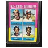 1975 TOPPS ROOKIE OUTFIELDS MLB CARD - JIM RICE &