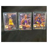 LOT OF 3 - 1999 NBA KOBE BRYANT COLLECTOR