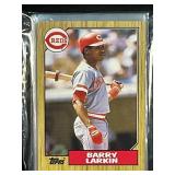 LOT OF 11 - 1987 MLB TOPPS BARRY LARKIN ROOKIE