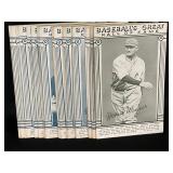 LOT OF 24 - 1977 MLB EXHIBIT CARDS - BASEBALL