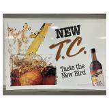 NEW T.C. THUNDERBIRD APPLE WINE METAL SIGN - 30" X