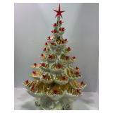 ATLANTIC MOLD CERAMIC LIGHT UP CHRISTMAS TREE -20"