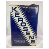 KEROSENE 5 GALLON SQUARE METAL FUEL TIN - 9" X 9"