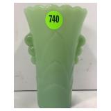 ANCHOR HOCKING JADEITE SCALLOPED RIM 5" TALL
