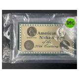AMERICAN NICKELS OF THE 20TH CENTURY SET - V