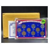 SSCA WWII LINCOLN PENNY SERIES SET WITH COA