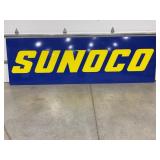 SUNOCO PLASTIC METAL FRAMED SIGN - 141" X 44"