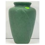 ZANESVILLE POTTERY TOBACCO LEAF VASE - 8 1/4" TALL