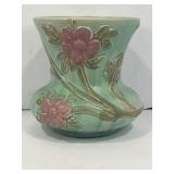 EARLY UNMARKED WELLER? FLORAL POTTERY VASE -6 3/4"