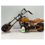 HAND MADE WOOD HARLEY DAVIDSON MOTORCYCLE - 14" X