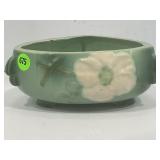 WELLER POTTERY WILD ROSE BOWL - 2 3/4" TALL X 6" -