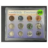 20TH CENTURY PENNY, NICKEL AND DIME COLLECTION -