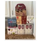 LARGE SELECTION OF WINE GLASSES IN ORIGINAL