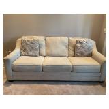 ASHLEY FURNITURE UPHOLSTERED COUCH - 91'