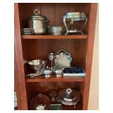 LARGE LOT OF SILVERPLATE CREAMER & SUGAR SET,