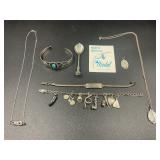 LOT OF STERLING SILVER JEWELRY