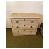 3 DRAWER ROLL AROUND DRESSER - 40" X 18" X 32"