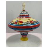 OHIO ART COMPANY TIN LITHO CHORAL SPINNING TOP -