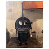 ENTERPRISE CAST IRON SAUSAGE STUFFER WITH WOOD
