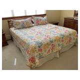 SIX PIECE KING SIZE BEDROOM SUITE 6 DRAWER DRESSER