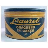 LAUREL CRACKERS AND CAKES TIN - THE LAUREL BISCUIT