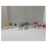 LOT OF 12 SWANKY SWIG JUICE GLASSES