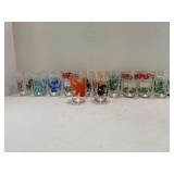 LOT OF 12 SWANKY SWIG JUICE GLASSES