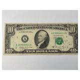 1981 A $10 FEDERAL RESERVE NOTE