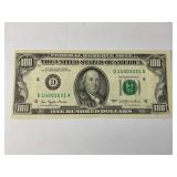 1977 $100 FEDERAL RESERVE NOTE -CRISP UNCIRCULATED
