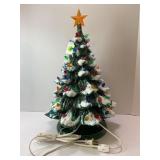 NOWELLS MOLDS CERAMIC LIGHT UP CHRISTMAS TREE WITH