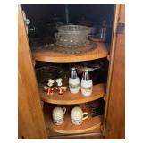 CONTENTS OF LAZY SUSAN IN KITCHEN - SALT & PEPPER