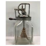 DAZEY CHURN NO.40 GLASS BUTTER CHURN