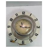 TELECHRON MID CENTURY MODERN FLYING SAUCER CLOCK -