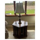 QUEEN ANN STYLE UPHOLSTERED CHAIR, THREE WALNUT