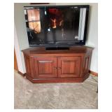 SONY BRAVIA 40" FLATSCREEN TV WITH CHERRY CORNER