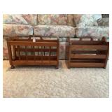 TWO ADRIAN MONEYSMITH WALNUT HANDMADE MAGAZINE