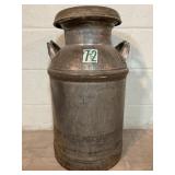 SOLAR METAL MILK CAN