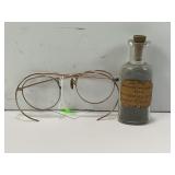 1/10 12K GOLD VINTAGE GLASSES & CRUSHED GOLD